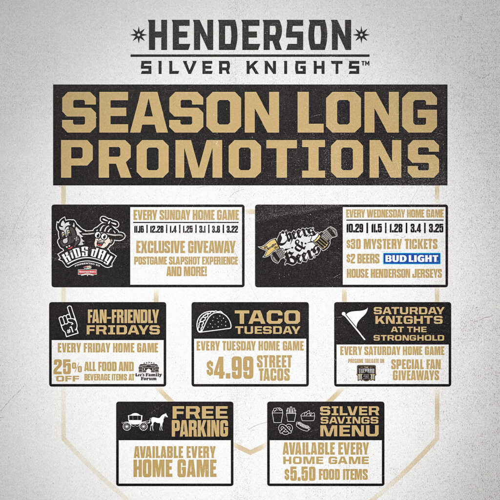 Silver Knights Season Long Promotions