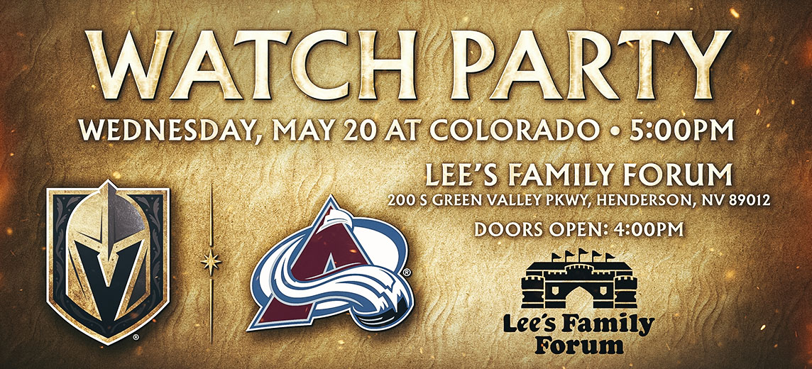 Golden Knights vs Avalanche Watch Party