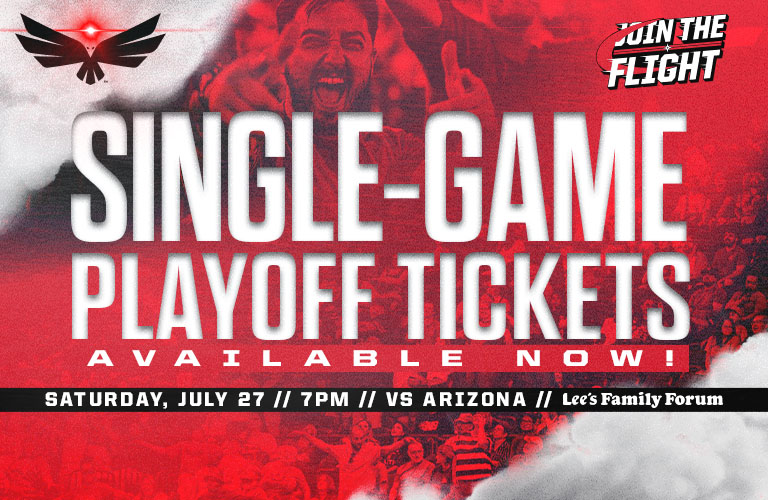 Knight Hawks Playoff single game tickets available now